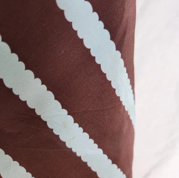 Sunny Leigh Baby blue and brown striped skirt - Picture 11 of 11